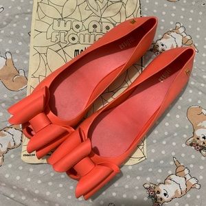Melissa Coral Bow flats